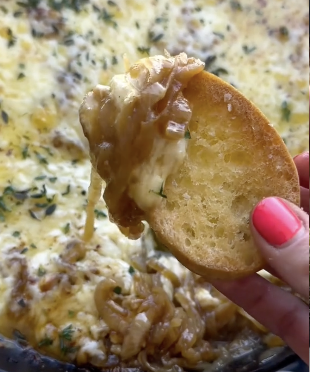 Hot French Onion Skillet Dip